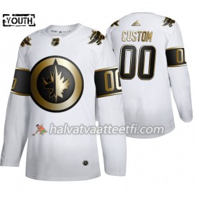 Lasten NHL Winnipeg Jets Pelipaita Custom Adidas 2019-20 Golden Edition Valkoinen Authentic